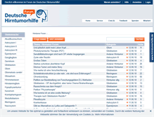 Tablet Screenshot of forum.hirntumorhilfe.de